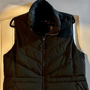 Talbot's Black Quilted Vest Large